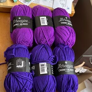 Chunky Monkey Yarn - Purple